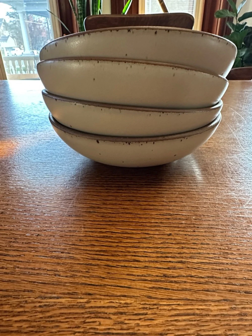 Neutral Cream Stoneware Bowls - Set of 4 - Picture 3 of 3